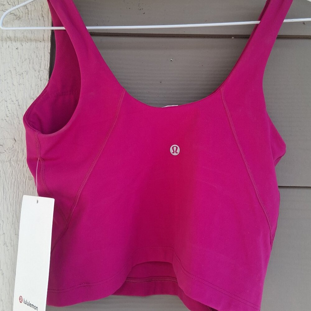 Lululemon Align Cropped Tank- Size 6- Ripened Raspberry - Picture 2 of 9